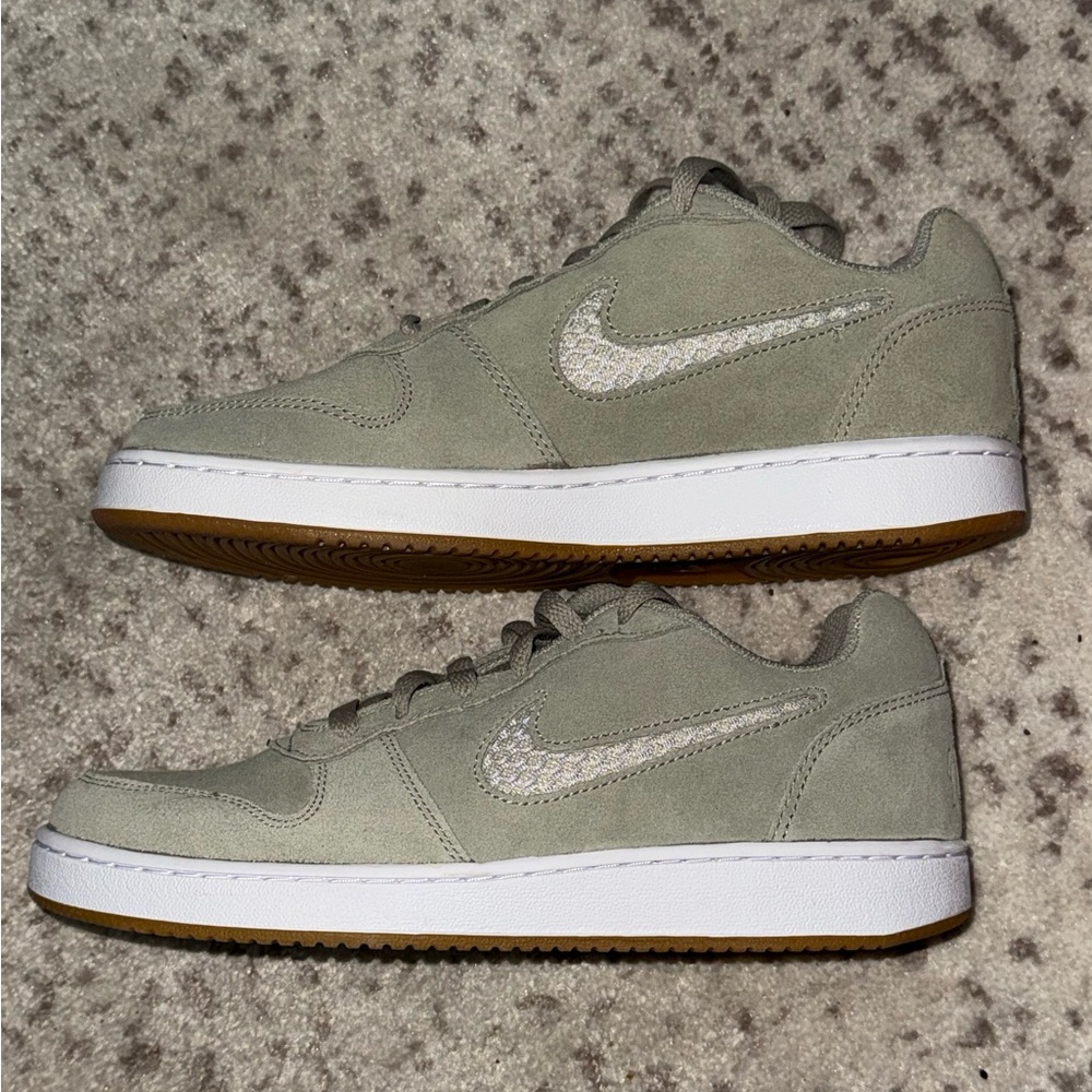 Nike Sage Green Suede Sneakers